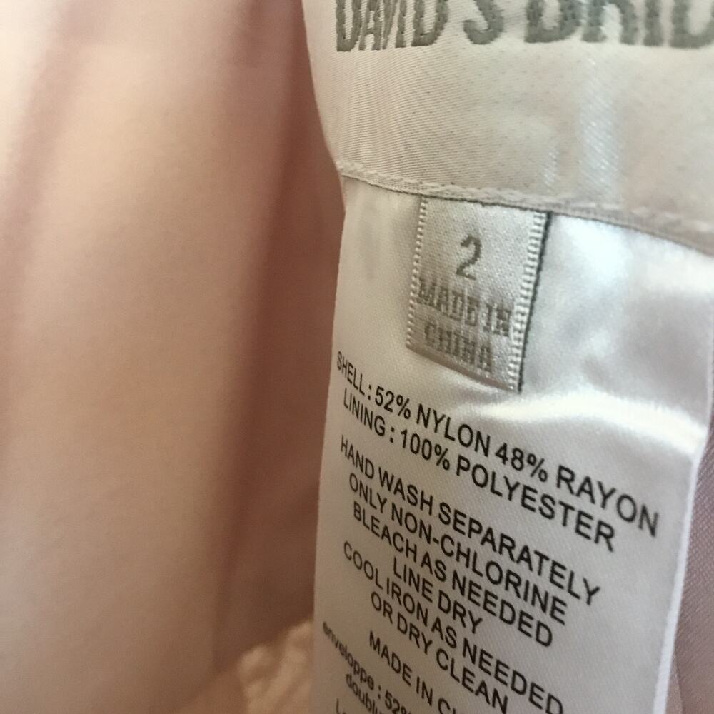 David's Bridal Strapless Lace Dress - Picture 13 of 15